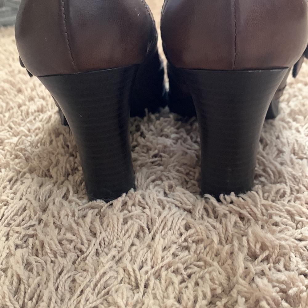 Candie's Brown Mary Jane Heels - Picture 6 of 12